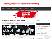 Tablet Screenshot of linksjugend-solid-bw.de